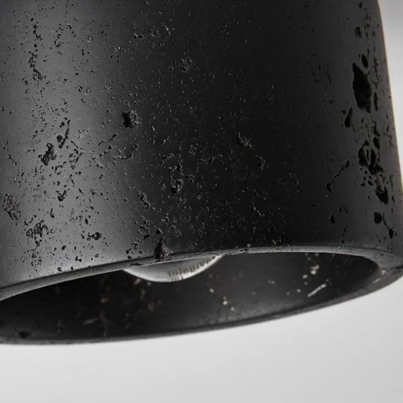 Axyaa Black Cave Stone Ceiling Chandelier for Home Decoration
