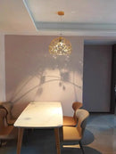 Axyaa Modern Mesh Chandelier: Luxury Crystal Design for Hotel Staircase, Restaurant, Villa