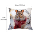 Axyaa Nordic Animal Cartoon Print Cushion Cover for Stylish Sofa Decor