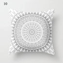 Axyaa Grey Family Pillowcase Square Cushion Cover for Home Office
