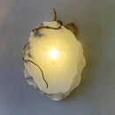 Axyaa Spanish Marble Alabaster Wall Lamp Luxurious All-Copper Indoor Decor