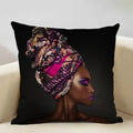 Axyaa African Lady Sofa Pillow Cover: Stylish Decor for Bedroom, Hotel, Cafe