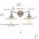 Axyaa Retro Industrial LED Wall Light 2 Heads Bedside Lamp