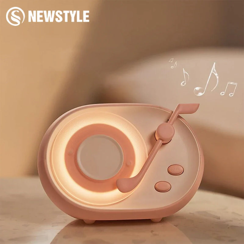 Axyaa Retro Bluetooth Speaker: Portable Night Light & Music Player