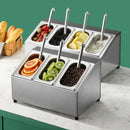 Axya Stainless Steel Seasoning Canister Set for Milk Tea Shop and Kitchen