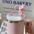 Axyaa Bear Silicone Straw Caps: Cute 10mm Tumbler Toppers