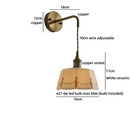 Axyaa Brass & Ceramic LED Wall Lamp - Vintage Style Stair & Bathroom Lighting