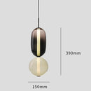 Axyaa Nordic Glass LED Pendant Light for Living Room, Bedroom, Dining Room