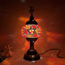 Axyaa Turkish Swirling Dance Mosaic Table Lamp Glass Bed Light Vintage Romantic Glass Mosaic Lamp