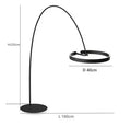 Axyaa Minimalist LED Floor Lamp for Living Room and Bedroom