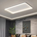 Axyaa Minimalist Square Black LED Ceiling Light with Remote Dimming