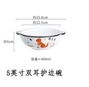 Axyaa Dinosaur Kids Bowl, 5-inch Double Eared Porcelain Snack Bowl