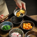 Axyaa Round Seasoning Dishes Set for Home & Restaurant, 2pcs
