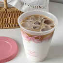 Axyaa Cute Kawaii Water Cup with Lid Straw, Portable BPA-Free Drinking Bottle
