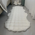 Axyaa Bubble Velvet Rabbit Fur Sofa Cushion Plush Chair Pad Bedroom Rug