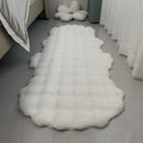 Axyaa Bubble Velvet Rabbit Fur Sofa Cushion Plush Chair Pad Bedroom Rug
