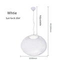 Axyaa Iron Mesh Cage Chandelier Black & White LED Pendent Lamp for Home & Restaurant