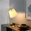 Axyaa Nordic Brass LED Table Lamp for Modern Living Spaces