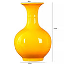 Axyaa Yellow Ceramic Vases: Elegant Home Crafts for Decoration, Office, Wedding Gifts