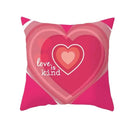 Axyaa Simple Love Print Couple Pillowcase for Sofa and Office Décor