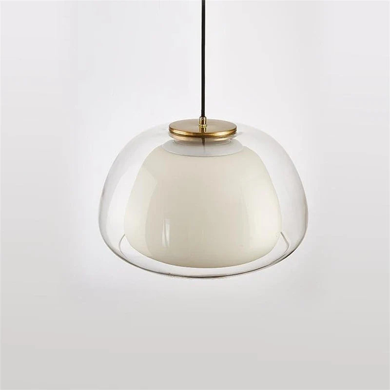 Nordic Cream Style Glass Pendant Light Fixture by Axya - Modern Luxury Designer Living Room Lighting