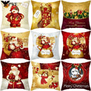 Axyaa Festive Christmas Pillow Case for Sofa Decor Merry Xmas Cushion Cover