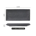 Axyaa Ceramic Sushi Plate: Creative Rectangle Breakfast Dessert Serving Tray