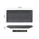 Axyaa Ceramic Sushi Plate: Rectangular Restaurant Tableware for Sashimi & Desserts