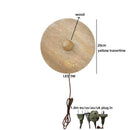Axyaa Wooden LED Wall Lamp with Yellow Travertine Design