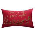 Axyaa Christmas Tree Snowflake Embroidery Pillow Cover 45x45cm 30x50cm Red Green Square