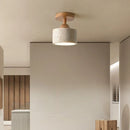 Axyaa Travertine Stone Ceiling Lamp Chandelier for Home Living Room Dining Room