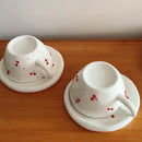 Axyaa Hand-painted Cherry Coffee Cup Set