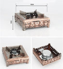 Axya Mini Brass Alcohol Stove: Portable Outdoor Camp Cooking Burner