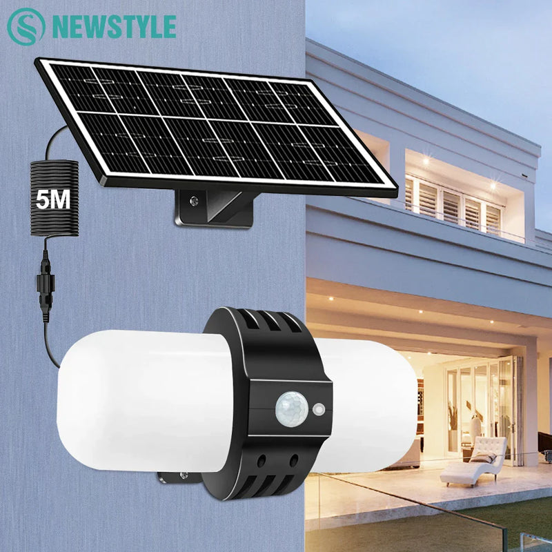 Axyaa 1000LM Solar Security Motion Sensor Flood Lights for Outdoor Garden