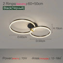 Axyaa Modern Luxury Nordic LED Living Room Lights Circular Fixtures