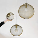 Axyaa Golden Birdcage LED Pendant Chandelier for Kitchen, Restaurant, Clothes Store