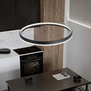 Axyaa Modern Minimalist Round Ring LED Chandelier for Home and Office Decor