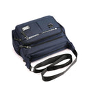 Axyaa Oxford Shoulder Bag: Large Capacity, Multi-Layer Pocket, Casual Men's Fashion Crossbody