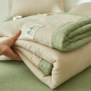 Axyaa Soy Fiber Double-Layer Summer Quilt Set - Breathable & Washable