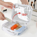 Axyaa Transparent Mesh Zipper Makeup Storage Bag, Waterproof & Portable Block Toy Packag