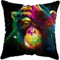 Axyaa Modern Monkey Painting Pillow Covers - Nordic Cushion Cover for Home Decoration
