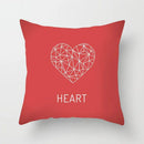 Axyaa Love Heart Cushion Cover for Living Room Sofa Valentine's Day Home Decor