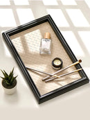 Axya Vintage Leather Tray for Living Room, Entryway, Sundry Storage, and Jewelry Display.