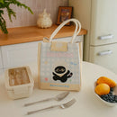 Axyaa Cartoon Insulated Bento Bag for Office Workers, Large Capacity Lunch Box Storage Bag