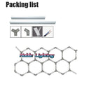 Axyaa Hexagon LED Garage Light for Auto Body Repair Workshop & Custom Lighting