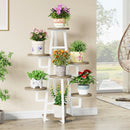 Axyaa 7 Tier Wooden Corner Plant Stand for Multiple Plants