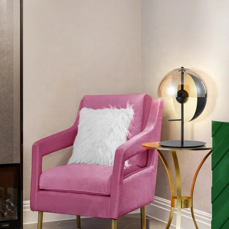Axyaa Glass Bedside Lamp: Nordic Luxury Design for Bedroom, Living Room, Study & Aisle
