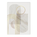 Modern Geometry Marble Gold Line Canvas Art Print by Axyaa