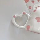 Axya™ Heart Design Ceramic Coffee Mug Set - Valentine's Day
