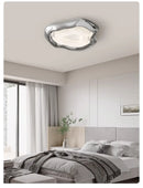 Axyaa Nordic LED Ceiling Light for Living Room Bedroom Study, Modern Remote Control Fixture
